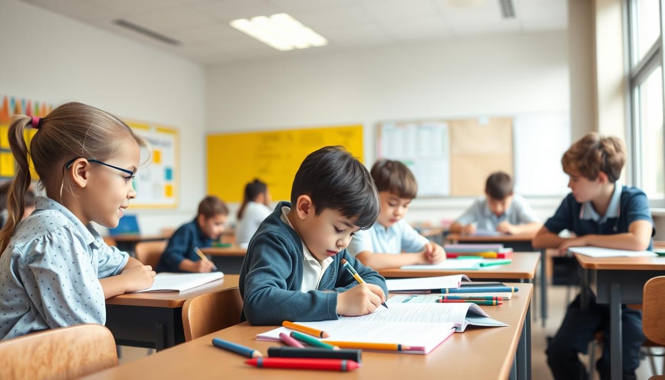Students working in research laboratory