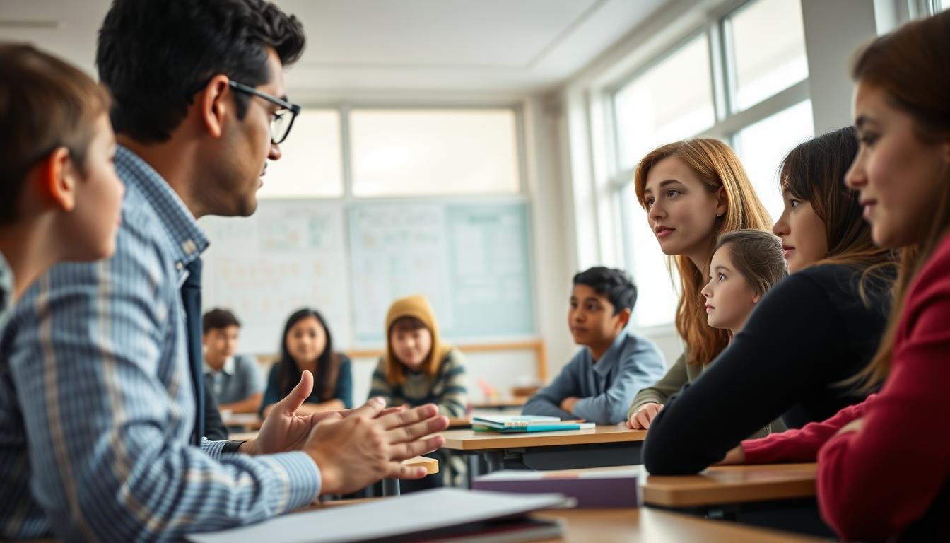 Student using learning strategies while studying